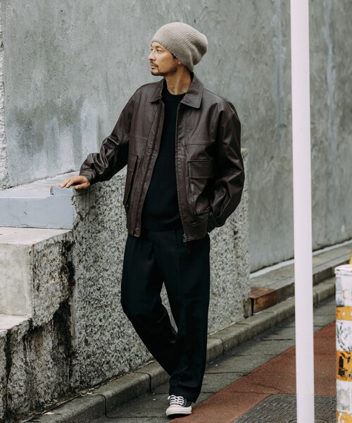 セール】FREAK'S STORE/フリークスストア フェイクレザー ジップアップ