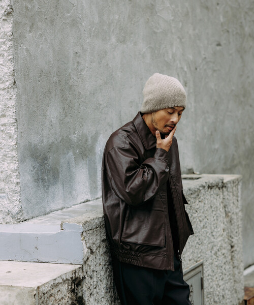 セール】FREAK'S STORE/フリークスストア フェイクレザー ジップアップ