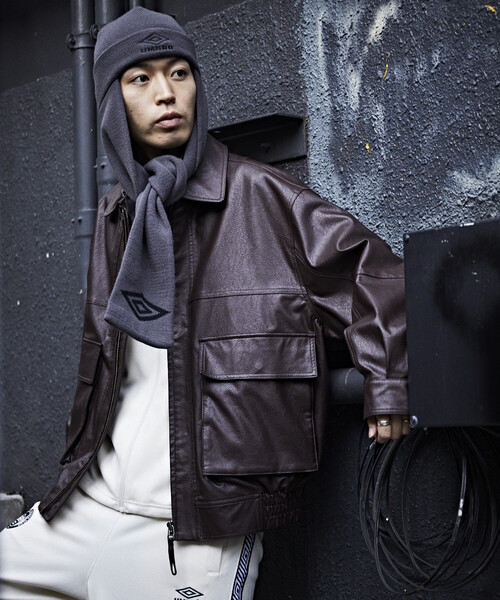 セール】FREAK'S STORE/フリークスストア フェイクレザー ジップアップ