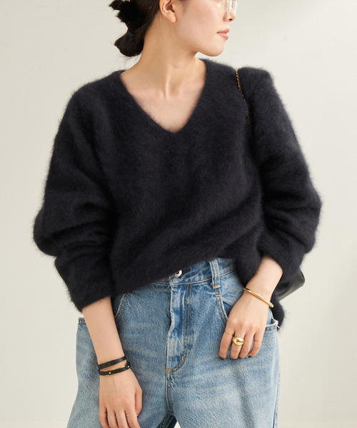 セール】Fur V Nuance プルオーバー（ニット/セーター）｜Plage