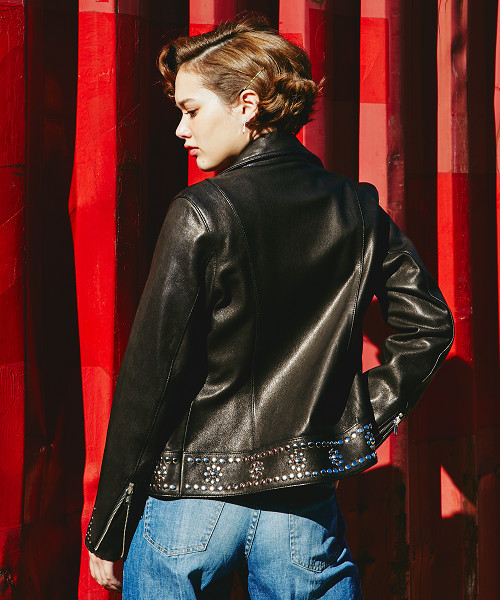 HYSTERIC GLAMOUR（ヒステリックグラマー）の「ゴートレザー スタッズ