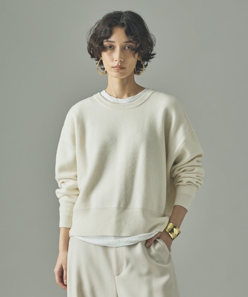 セール】Curensology(カレンソロジー)/ウールカシミヤ2WAYプルオーバー