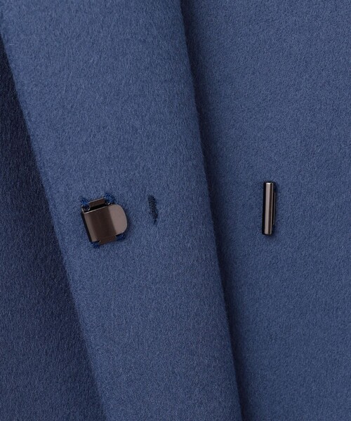 セール】ウールカシミヤビーバー ノーカラー コート（ノーカラーコート