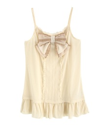 axes femme（アクシーズファム）の「ストライプビッグリボンキャミ