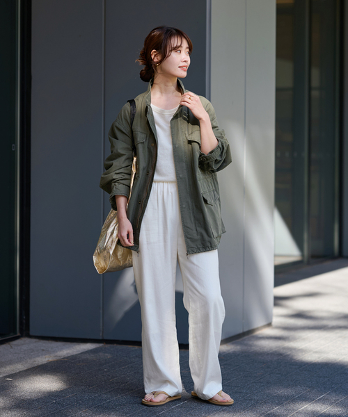 リップストップミリタリーブルゾン（ミリタリージャケット