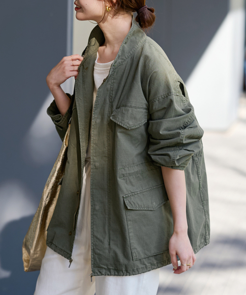 リップストップミリタリーブルゾン（ミリタリージャケット
