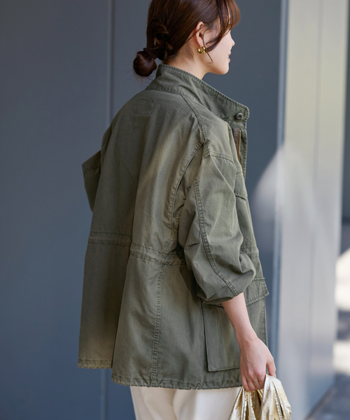 リップストップミリタリーブルゾン（ミリタリージャケット