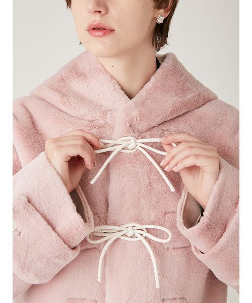 リボンショートダッフルコート（ダッフルコート）｜FURFUR（ファー