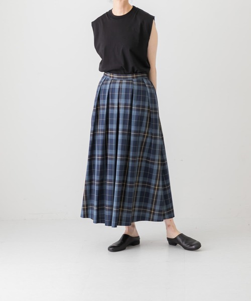 かぐれ（カグレ）の「タイプライターチェックタックスカート（スカート