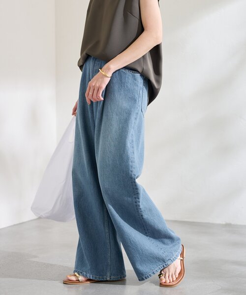 FRAMeWORK（フレームワーク）の「WIDE DENIM（デニムパンツ）」 - WEAR