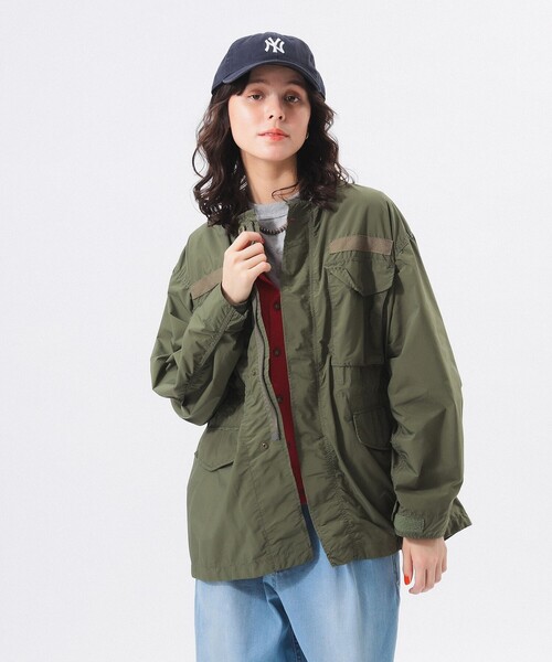 BEAMS BOY（ビームスボーイ）の「ソリッド ミリタリー ブルゾン ノー