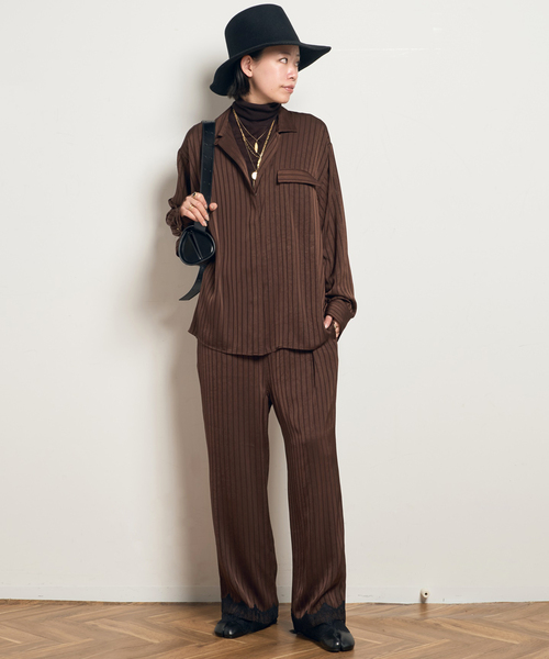 ARCHIVE STANCE/アーカイブスタンス】satin stripe Shirt（シャツ