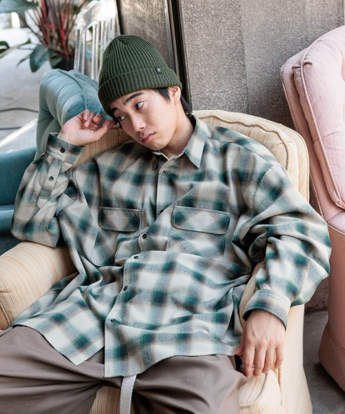 niko and（ニコアンド）の「オンブレチェックネルシャツ（シャツ