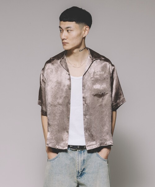 セール】Schott/ショット 別注 RAYON SUKA ASING S/S SHT/レーヨン