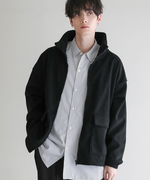 Buyer's Select/コーデュロイ×裏ボアボンディングBIGボリュームネック