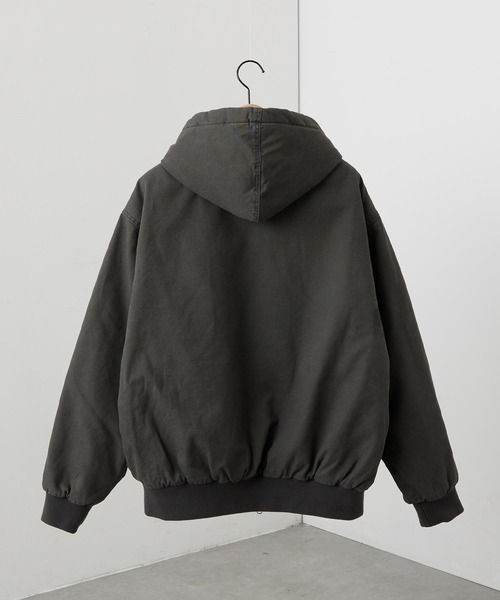 Alfred Alex】ヴィンテージライク キルティング ダブルジップフード