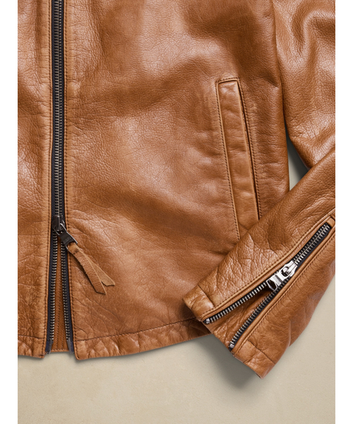 Banana Republic（バナナリパブリック）の「レザー バイカージャケット