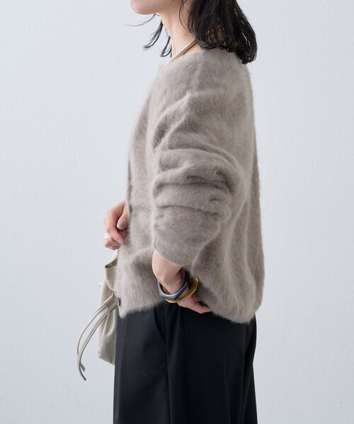 セール】ファーカシミヤ2WAYカーディガン（カーディガン/ボレロ