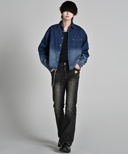 ADRER（アドラー）の「Cropped Regular Collar Silhouette Shirt