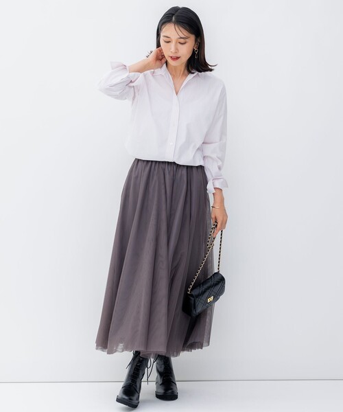 23区（ニジュウサンク）の「【洗える】ソフトチュール スカート