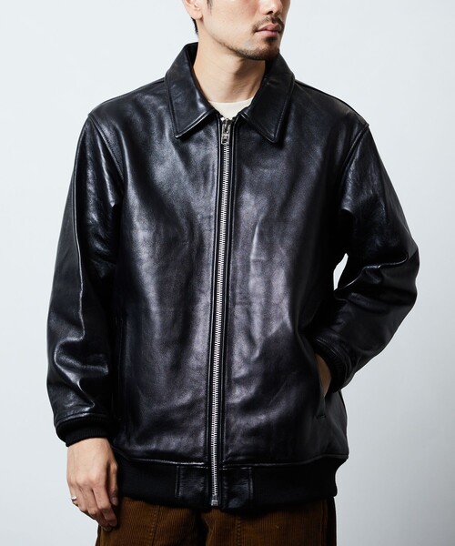 schott（ショット）の「Schott/ショット 別注 ZIP UP BLOUSON/レザー