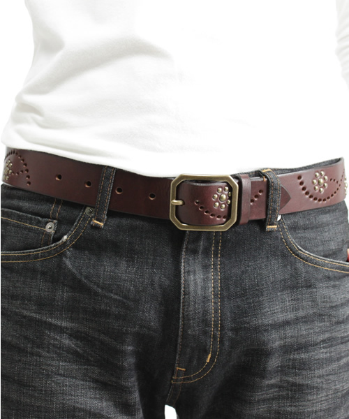 BEAMS（ビームス）の「BEAMS / スタッズパンチングベルト（ベルト