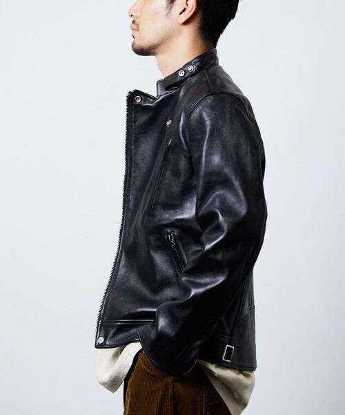 Schott/ショット 別注 セミダブル ライダース JKT/レザー ジャケット