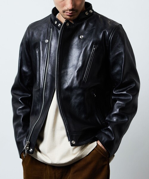 Schott/ショット 別注 セミダブル ライダース JKT/レザー ジャケット