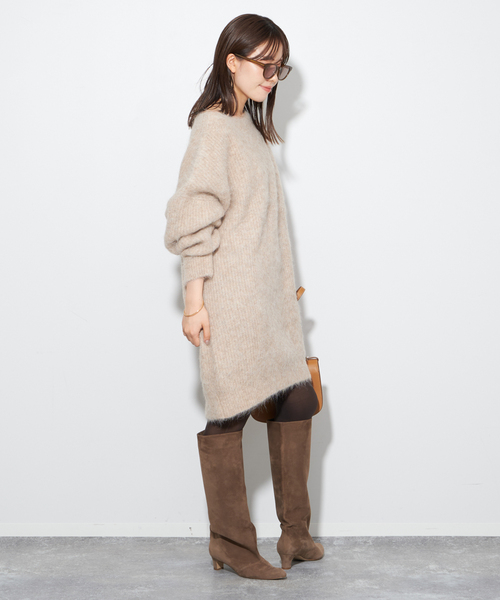 plage（プラージュ）の「ALPACA SHAGGY LOOSE プルオーバー（ニット