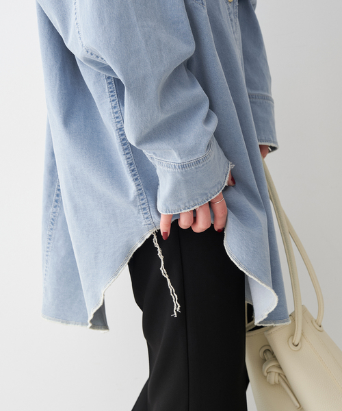 Spick & Span（スピックアンドスパン）の「ブリーチデニムルーズシャツ