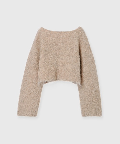 anuans（アニュアンス）の「スーリーアルパカショートニットプル