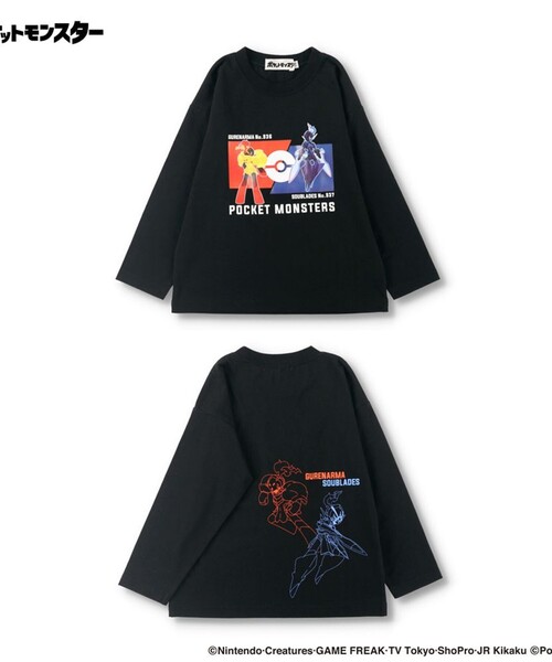 Pokemon/ポケットモンスター（ポケモン）】 ロンT 長袖Tシャツ（T