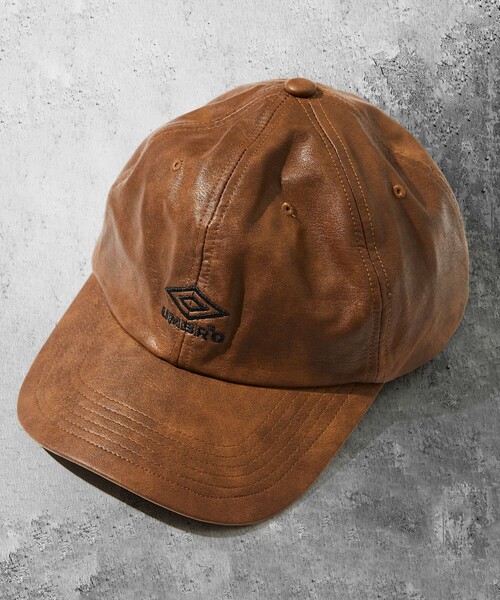 UMBRO（アンブロ）の「UMBRO/アンブロ SP PU LOGO CAP/別注 刺繍ロゴ