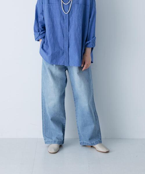 フェードデニムイージーパンツ（デニムパンツ）｜かぐれ（カグレ）の