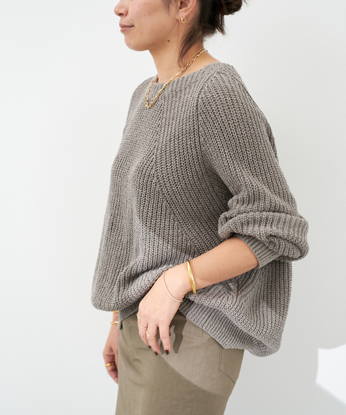 Lily Linen アゼプルオーバー（ニット/セーター）｜Deuxieme Classe