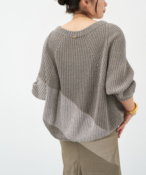 Lily Linen アゼプルオーバー（ニット/セーター）｜Deuxieme Classe