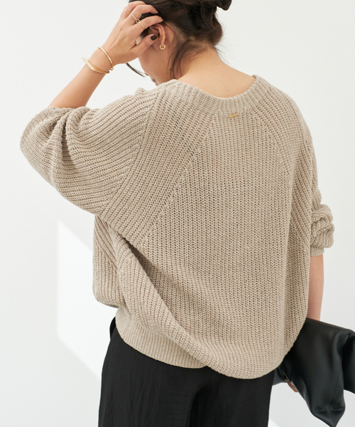 Lily Linen アゼプルオーバー（ニット/セーター）｜Deuxieme Classe