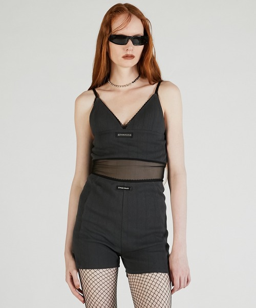 アイレットレースシアーキャミ / Eyelet lace Sheer camisole