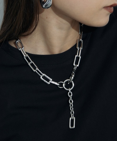 セール】金属アレルギー対応 スクエアチェーン ネックレス レディース