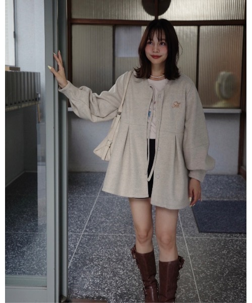 メルトンペプラムトップ（その他アウター）｜JUMELLE（ジュメロ）の