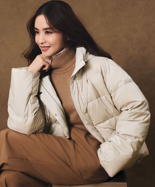 滝沢眞規子さん着用/VERY12月号掲載】シレータフタ コンパクト ダウン