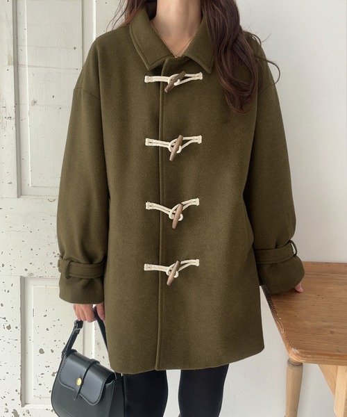 LAUIR（ラウアー）の「中綿ステンカラーミドルダッフルコート