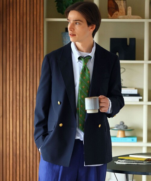 ◇オンラインストア限定◇コンバットウール ダブル4釦ブレザー