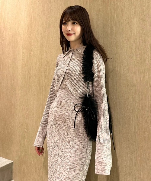 FRAY I.D（フレイアイディー）の「カーディガンセットキャミ2way