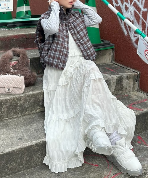 フリルティアードキャミワンピ（ワンピース）｜Alley Tokyo（アリー