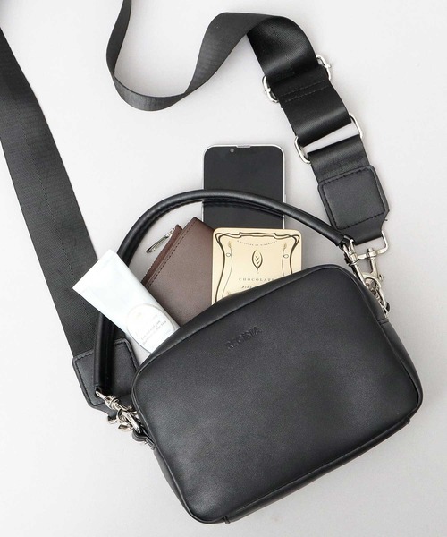 スプリットレザー（牛床革） 3WAY ショルダーポーチ クラッチ
