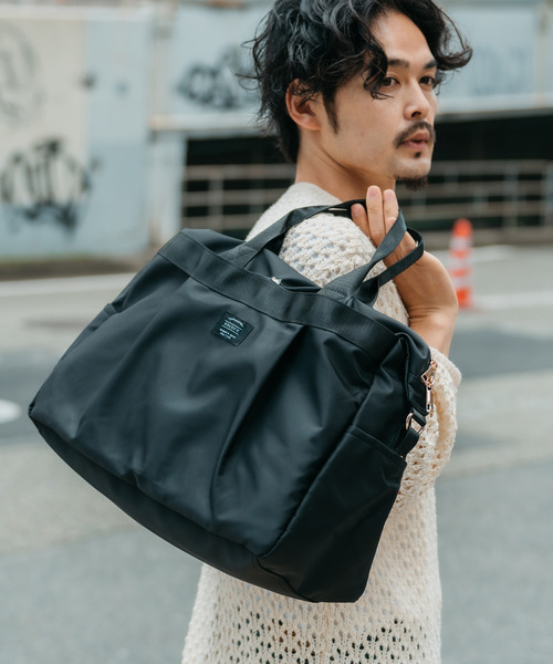 撥水 軽量 ナイロン 2WAY トラベル ボストン バッグ ショルダーバッグ