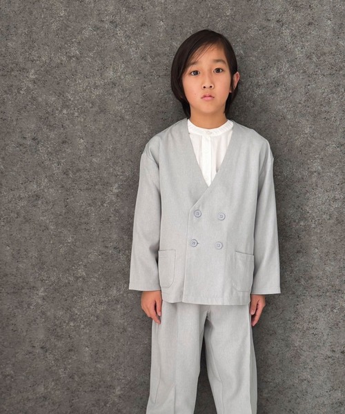 ノーカラースーツセットアップ】 スーツ 上下セット（スーツセット