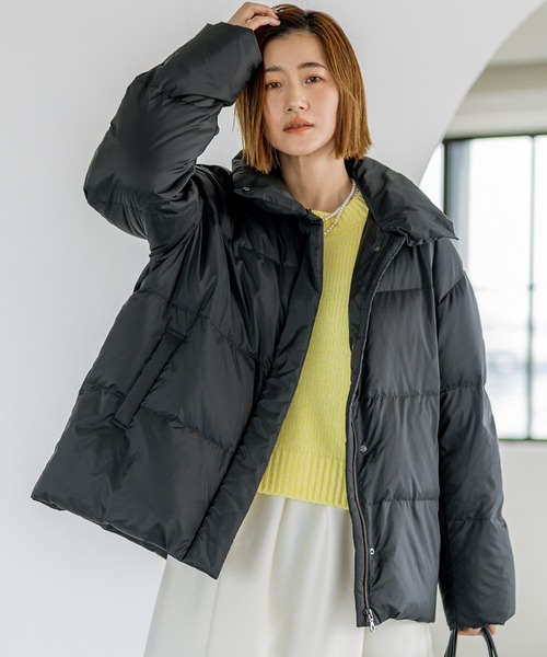 セール】シレータフタ ハイネック ショート ダウンコート（ダウン
