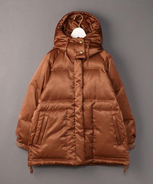 6（ロク）の「＜6(ROKU)＞SATIN HOOD DOWN/ﾀﾞｳﾝｼﾞｬｹｯﾄ ◇（ダウン